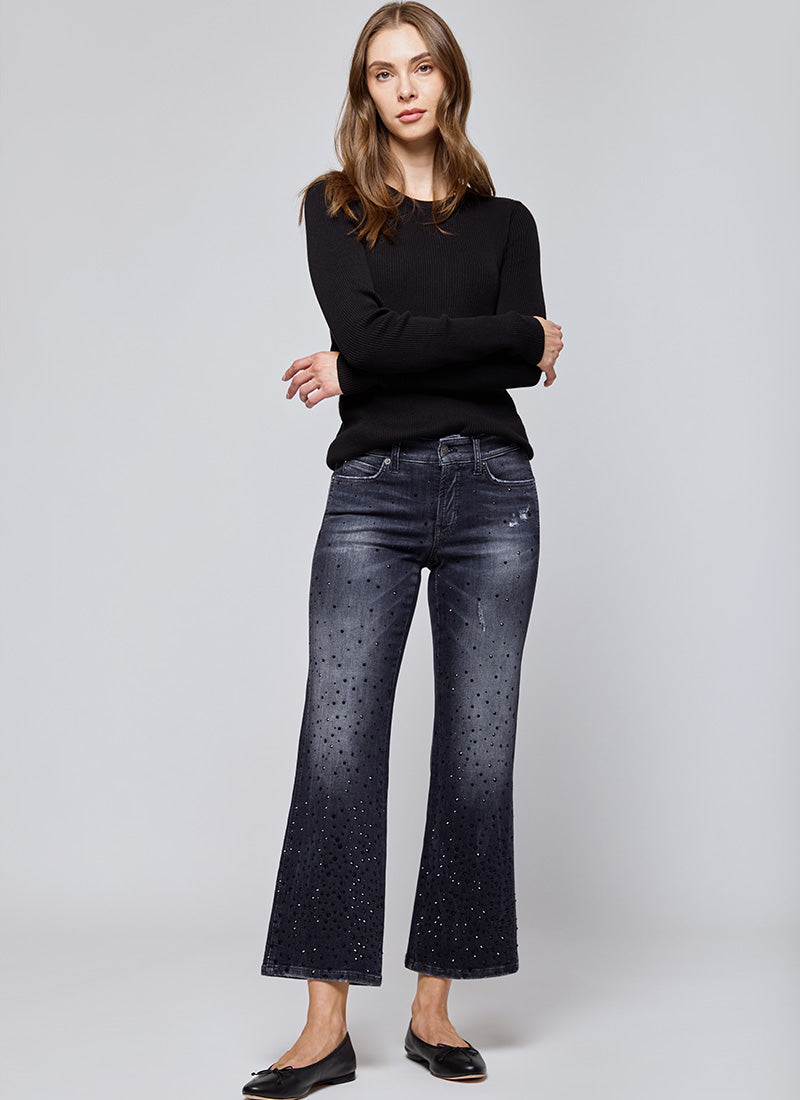 Repeat Cashmere Crewneck Ribbed Cotton Viscose Sweater
