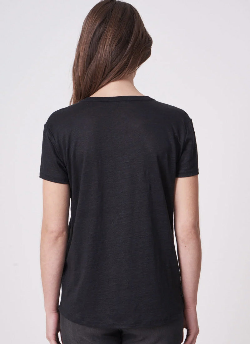 Repeat Cashmere Linen V-Neck T-Shirt