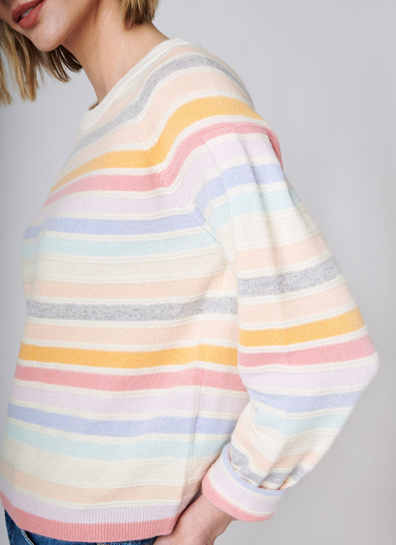 Repeat Mango Striped Cashmere Pullover