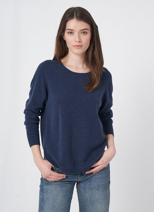 REPEAT Cashmere Cashmere Round Slit Pullover