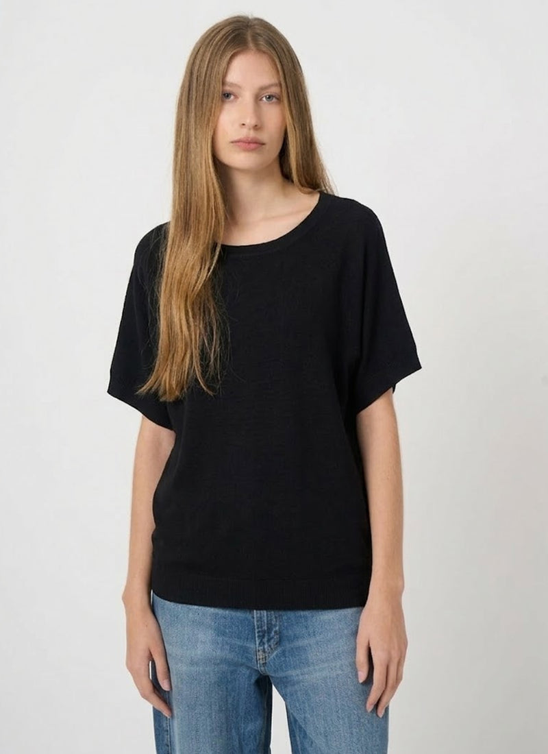 Superfine Cotton Boat-Neck Sweater by REPEAT Cashmere