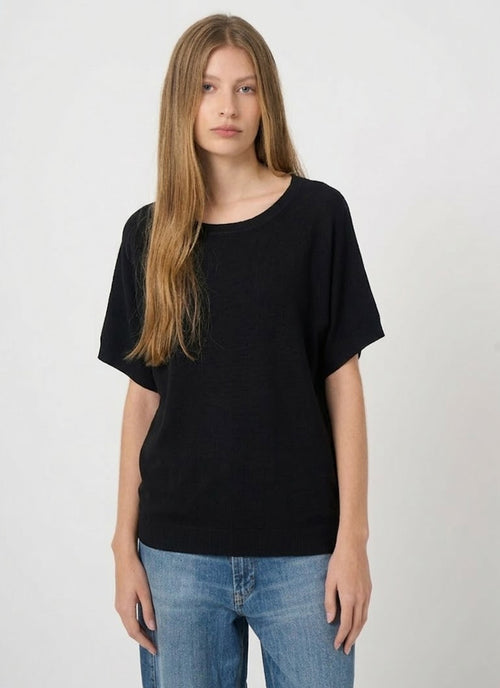 Superfine Cotton Boat-Neck Sweater by REPEAT Cashmere