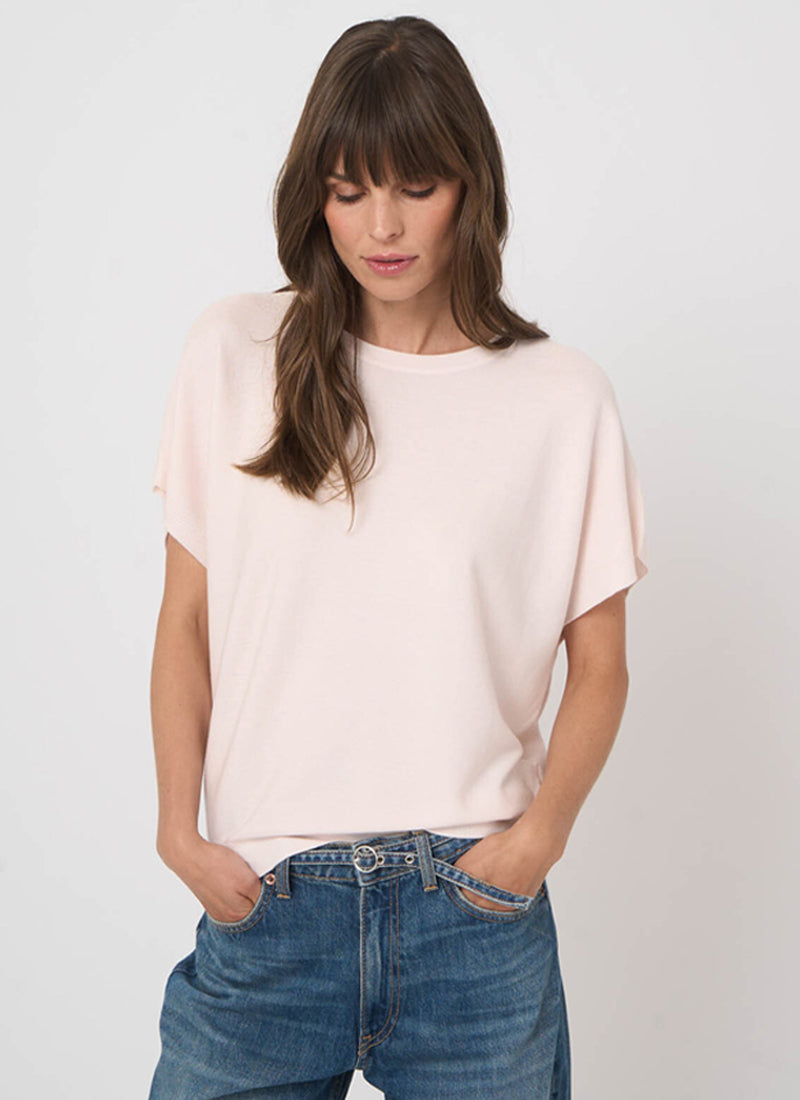 Superfine Cotton Boat-Neck Sweater by REPEAT Cashmere at Andrews