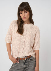 REPEAT Cashmere Textured Italian Cotton-Blend Sweater