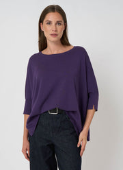 REPEAT Cashmere Oversized Cotton Blend Poncho Sweater