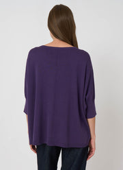 REPEAT Cashmere Oversized Cotton Blend Poncho Sweater