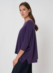REPEAT Cashmere Oversized Cotton Blend Poncho Sweater