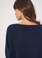 REPEAT Cashmere Oversized Cotton Blend Poncho Sweater