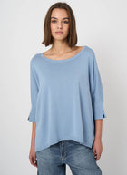 REPEAT Cashmere Oversized Cotton Blend Poncho Sweater