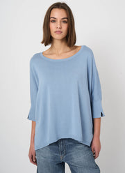REPEAT Cashmere Oversized Cotton Blend Poncho Sweater