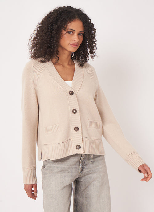 REPEAT Cashmere Cashmere Classic Cardigan