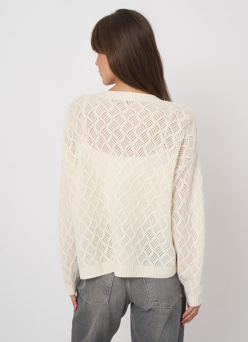  Cashmere Diamond Cardigan by REPEAT Cashmere at Andrews 