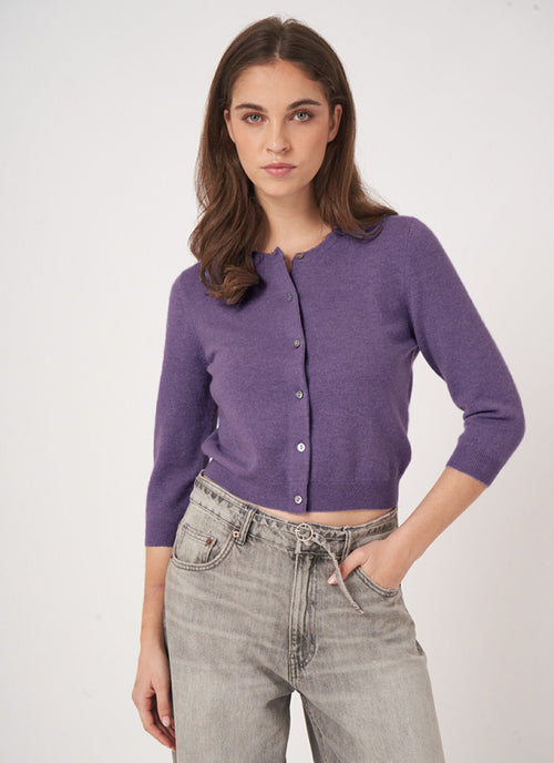 Cashmere Knitted Cardigan by REPEAT Cashmere at Andrews