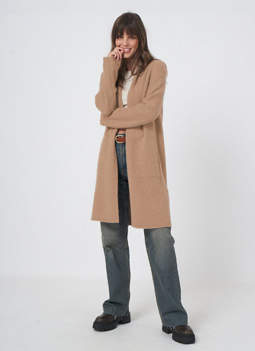 REPEAT Cashmere Cashmere Long Open Cardigan