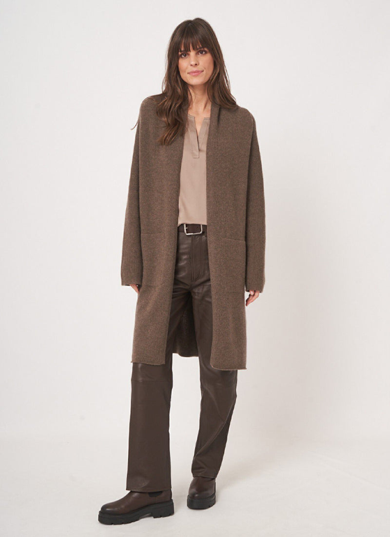 Cashmere Long Open Cardigan by REPEAT Cashmere | Andrews