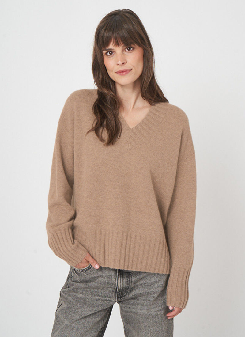 Cashmere V Neck Pullover