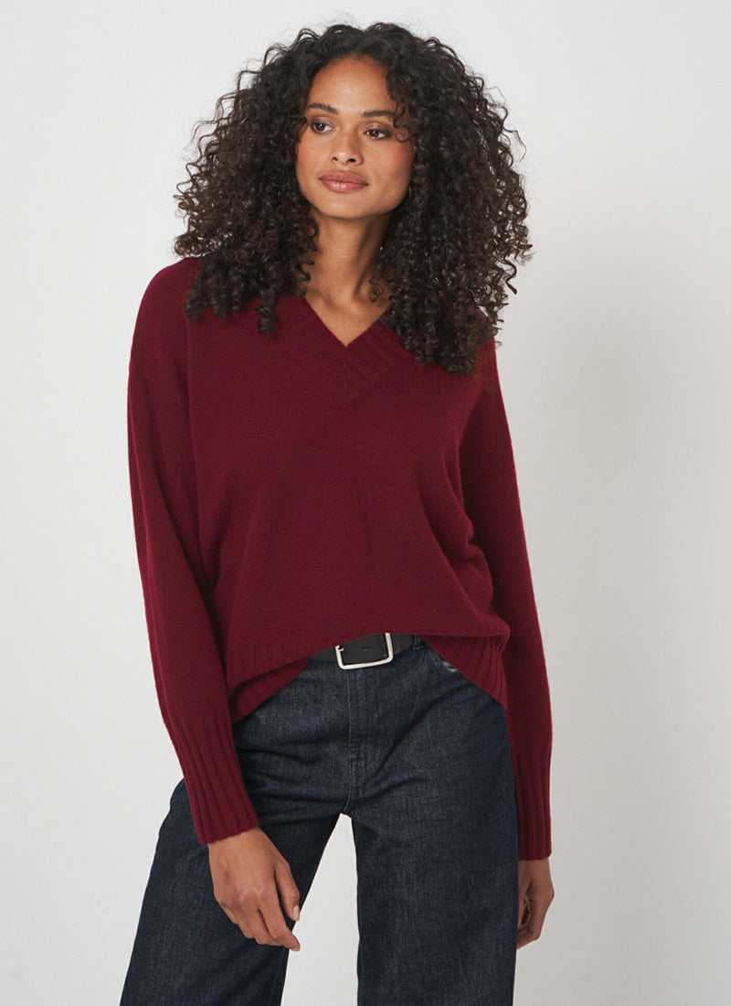 Cashmere V Neck Pullover