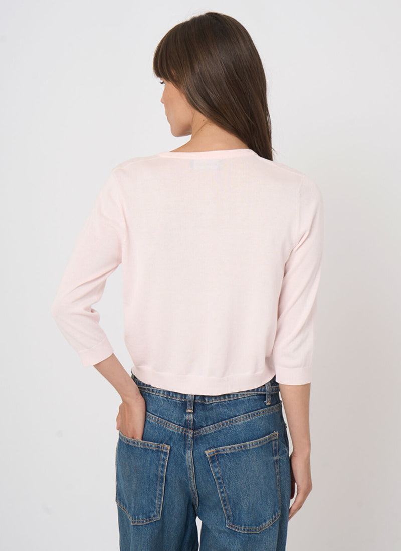 REPEAT Cashmere Cotton Mix Knitted Cardigan