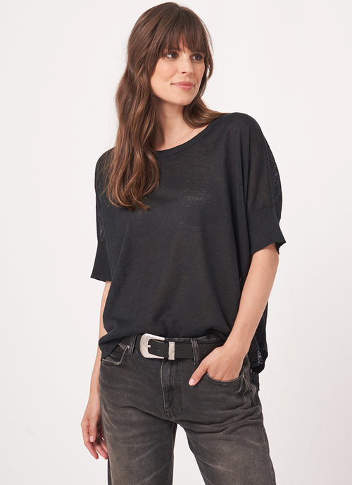 Repeat Cashmere Knitted Short Sleeve T-shirt