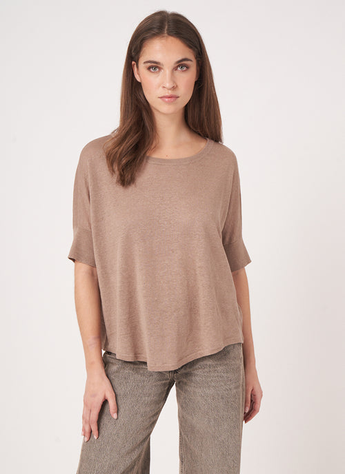 Repeat Cashmere Knitted Short Sleeve T-shirt