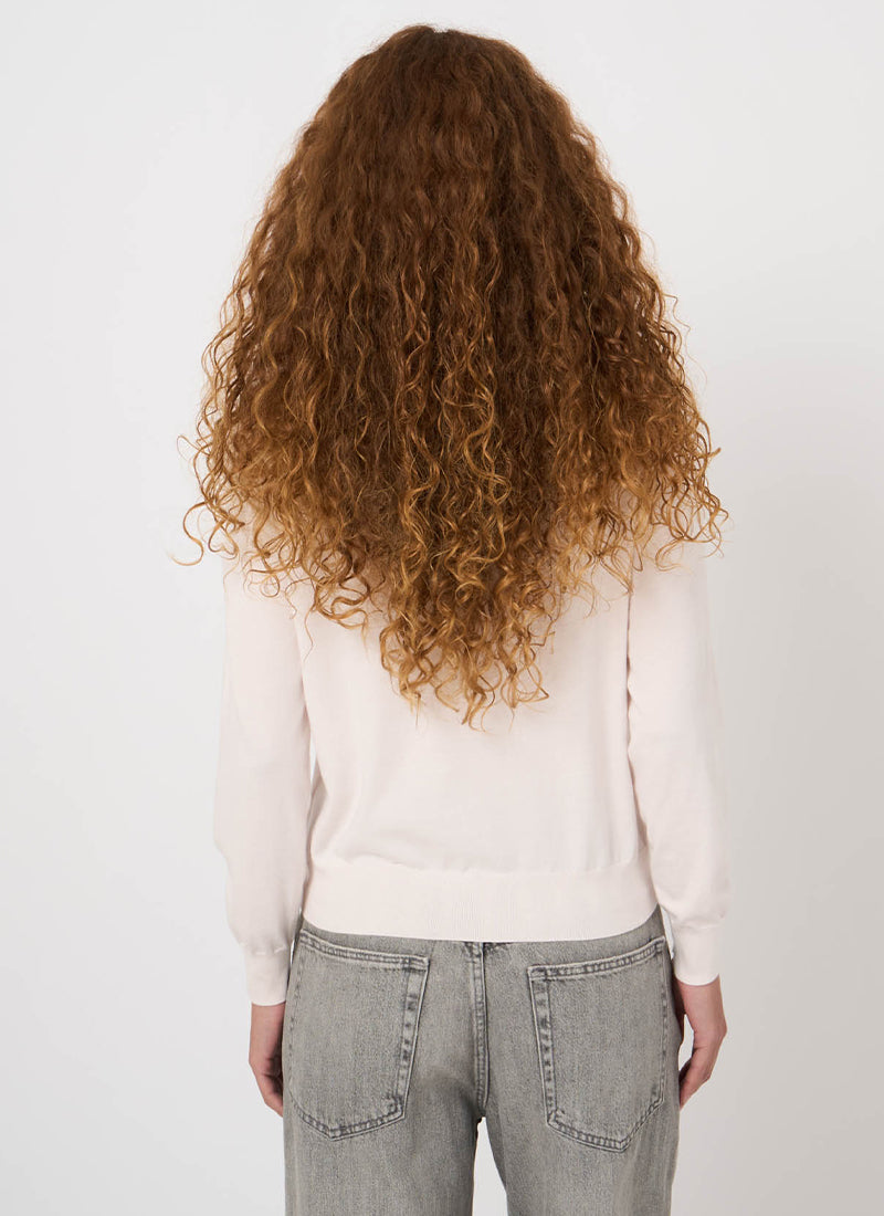  Cotton Knitted Crew Neck Sweater by REPEAT Cashmere at Andrews 