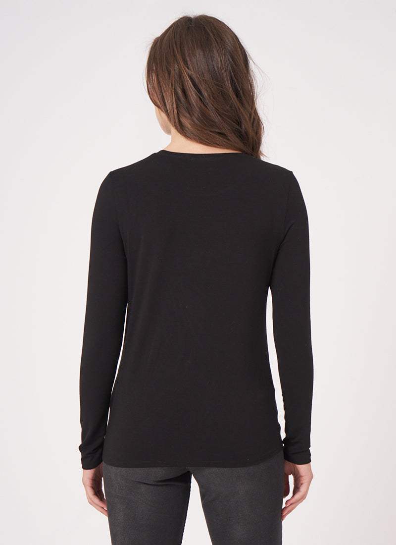 Simple Knitted Long Sleeve T-Shirt