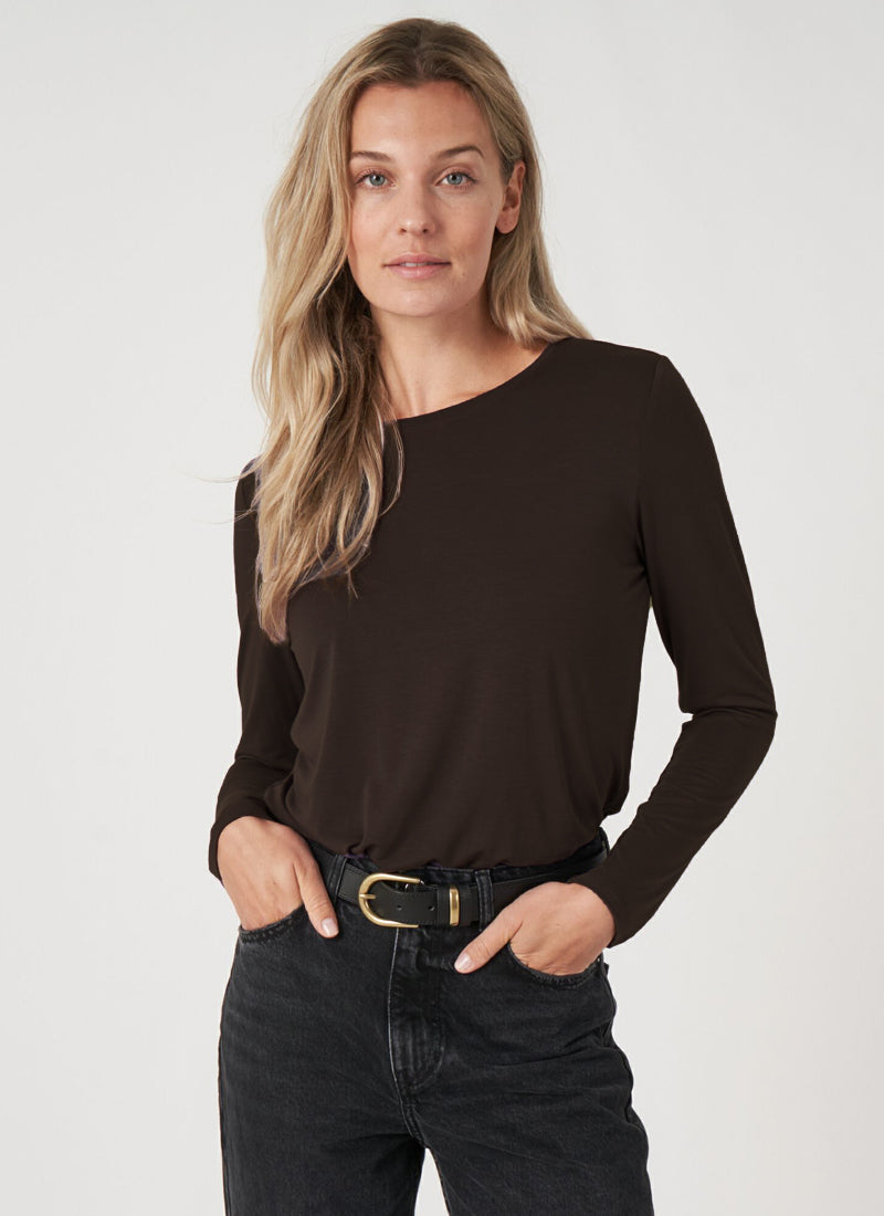 REPEAT Cashmere Simple Knitted Long Sleeve T-Shirt