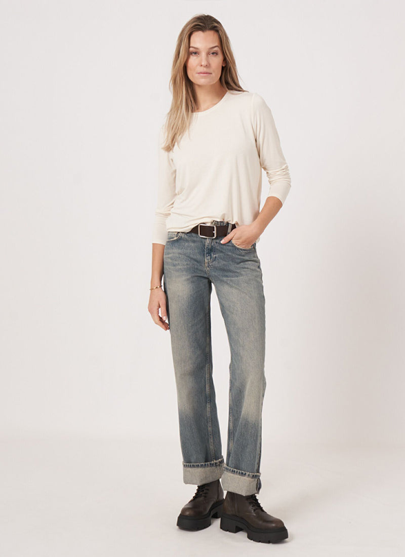 Simple Knitted Long Sleeve T-Shirt