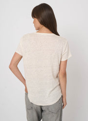 REPEAT Cashmere V Neck Short Sleeve Tee
