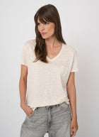 REPEAT Cashmere V Neck Short Sleeve Tee