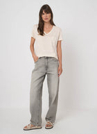 REPEAT Cashmere V Neck Short Sleeve Tee