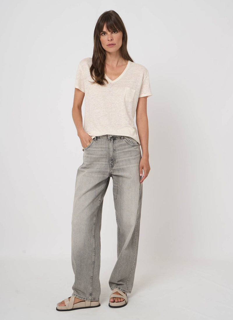 REPEAT Cashmere V Neck Short Sleeve Tee