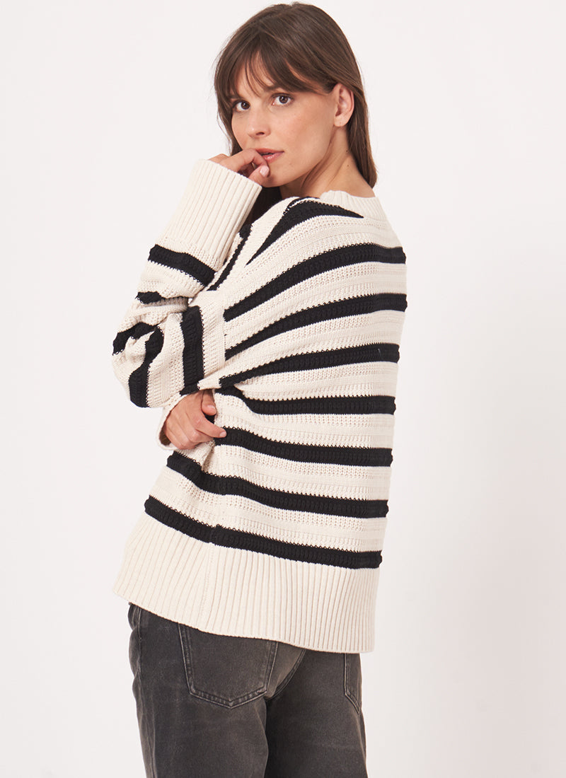 Repeat Cashmere Multi Stripe Knitted Pullover