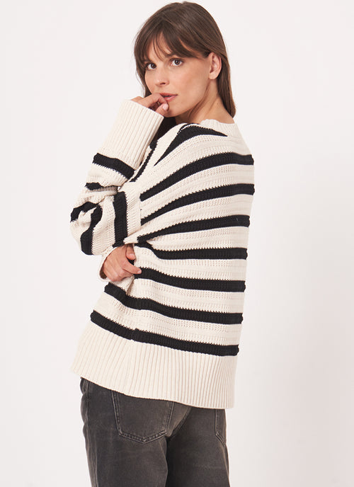 Repeat Cashmere Multi Stripe Knitted Pullover