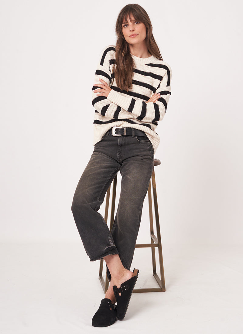 Repeat Cashmere Multi Stripe Knitted Pullover