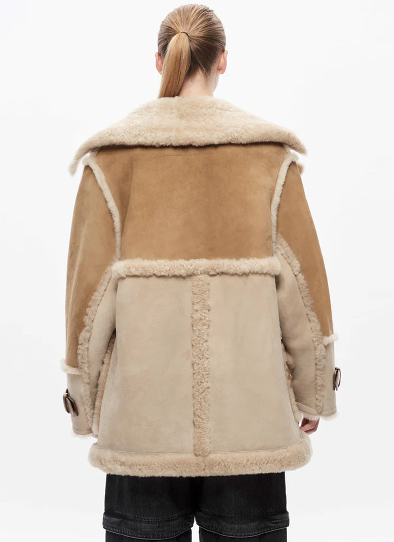Shoreditch Ski Club Reva Shearling Coat