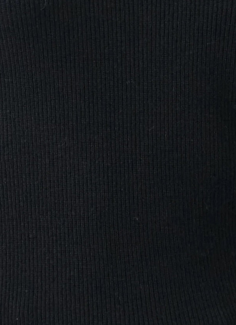 Ribbed Extra Fine Merino Scoop Neck Top