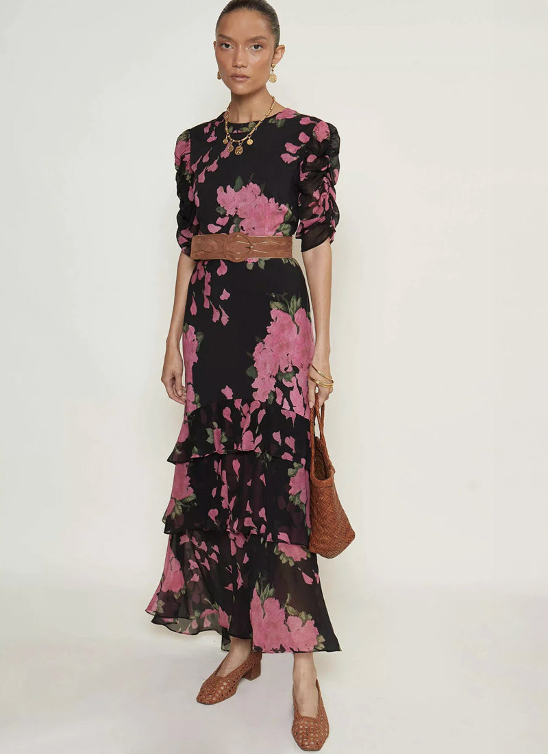 RIXO Evelyn Midi Dress