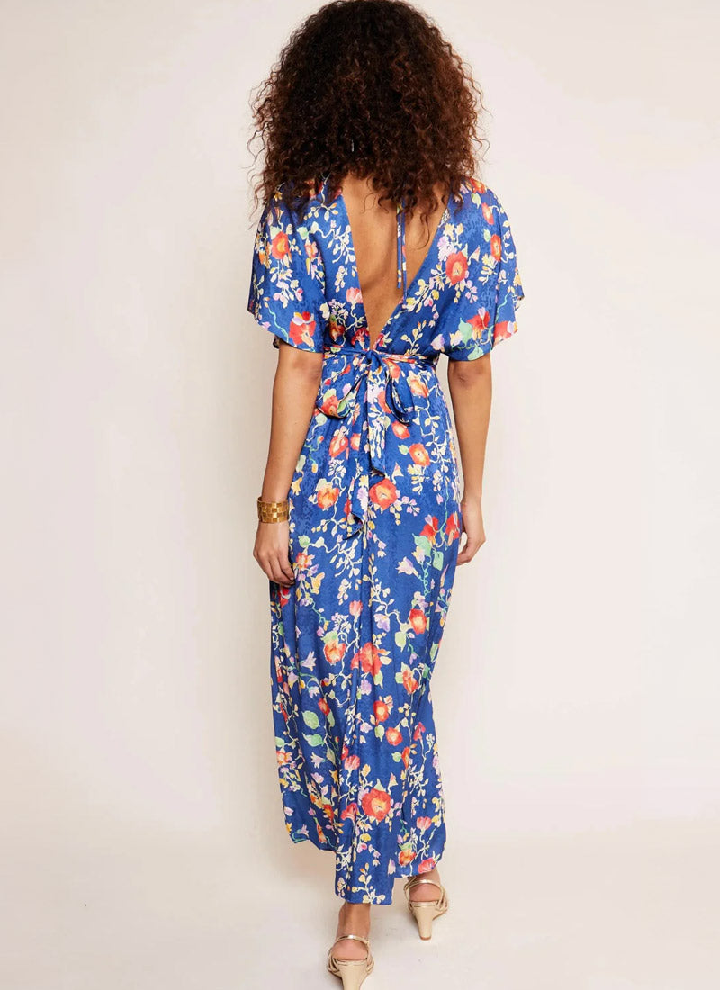 RIXO Sadie Short-Sleeve Printed Midi Dress