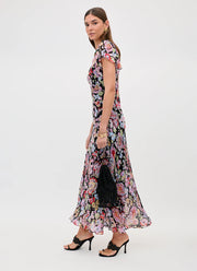 RIXO Bexley Lurex Midi Dress