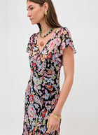 RIXO Bexley Lurex Midi Dress