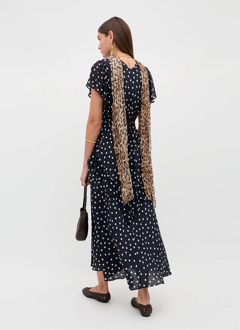RIXO Evie Silk Maxi Dress