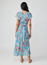 RIXO Evie Silk Maxi Dress