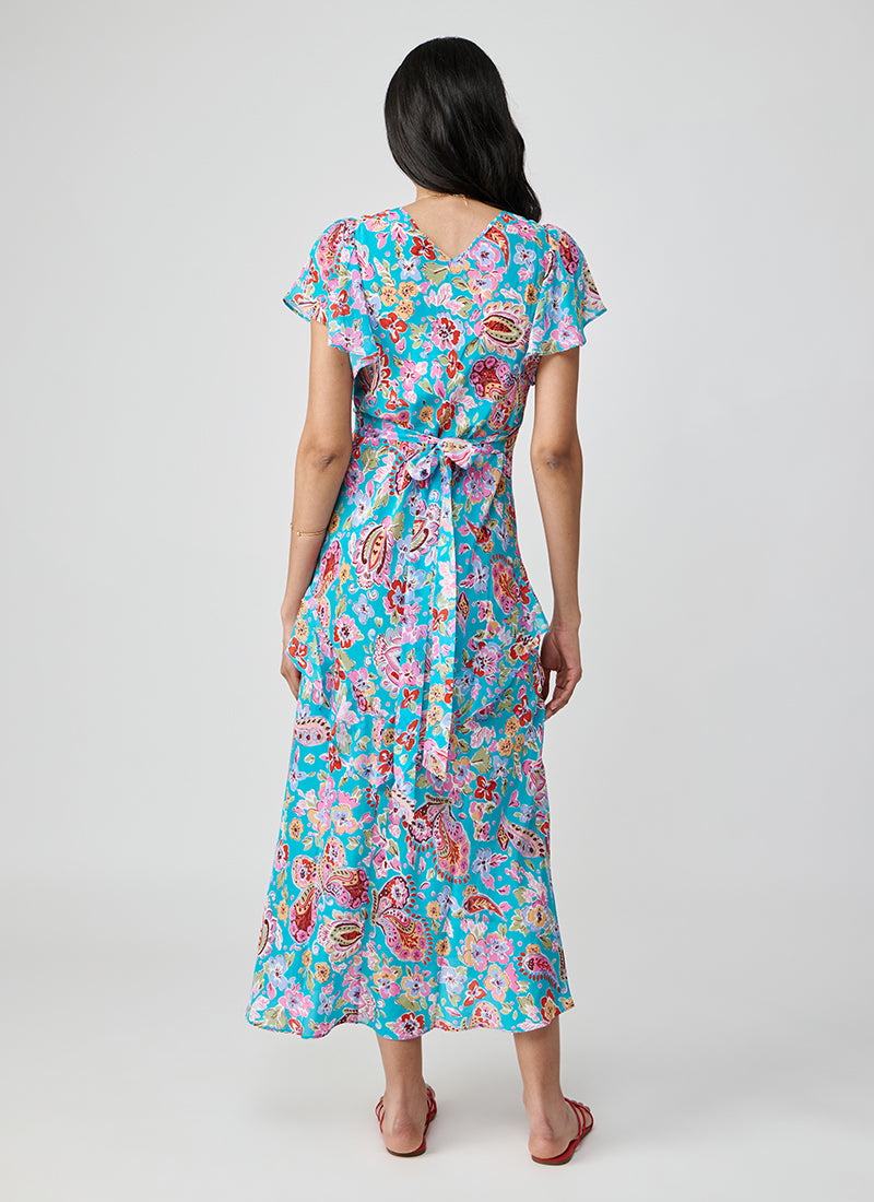 RIXO Evie Silk Maxi Dress