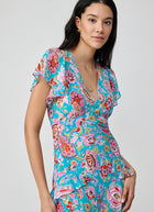 RIXO Evie Silk Maxi Dress