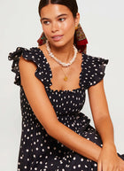 RIXO Kendall Cotton Midi Dress