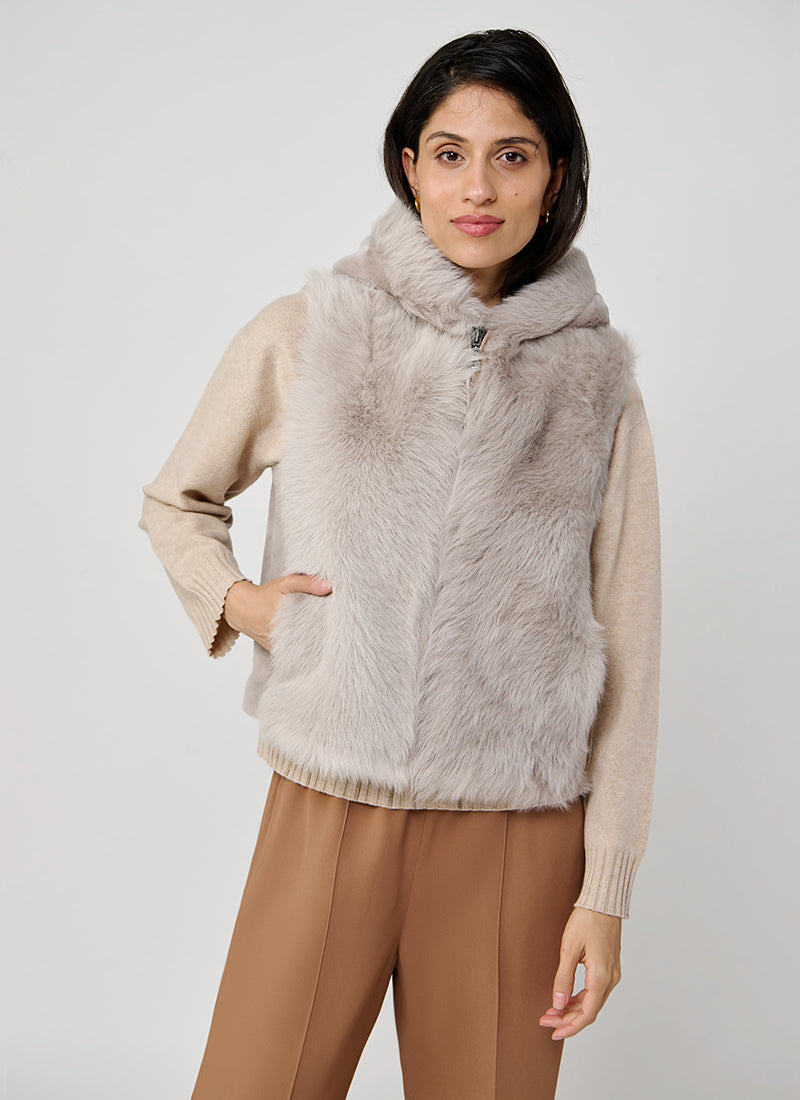  Tosacan Shearling Vest by ROCCO RAGNI at Andrews 