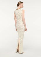 Gathered Diamante Maxi Dress