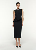 Asymetric Peplum Midi Dress by Roland Mouret at Andrews