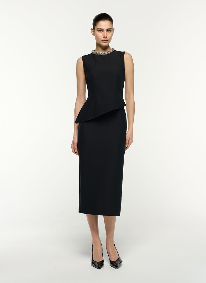 Asymetric Peplum Midi Dress by Roland Mouret at Andrews